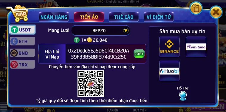 Hướng Dẫn Cách Nạp Tiền RikVip Nhanh Chóng Nhất Năm 2026