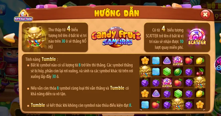 Nổ Hũ Candy Fruit Samurai Tại RikVip Cuộc Phiêu Lưu Trái Cây Đỉnh Cao